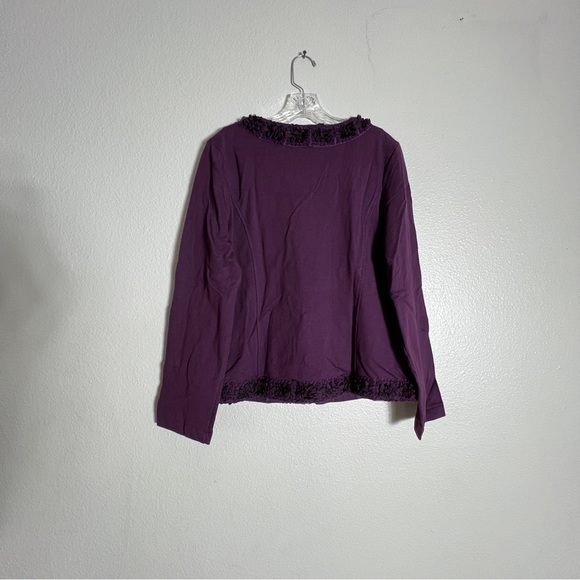 Nick & Mo Exclusive Collection Purple Long Sleeve Top Size L - Picture 5 of 7